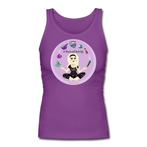 Allie Stars & Witchy Tools #ModernWitchLife - Longer Length Fitted Tank Purple