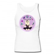 Allie Stars & Witchy Tools #ModernWitchLife - Longer Length Fitted Tank White