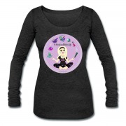 Allie Stars & Witchy Tools #ModernWitchLife - Scoop Neck Long Sleeve Black