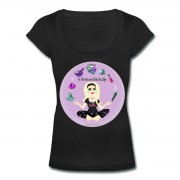 Allie Stars & Witchy Tools #ModernWitchLife - Scoop Neck T-shirt Black