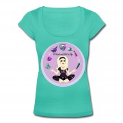 Allie Stars & Witchy Tools #ModernWitchLife - Scoop Neck T-shirt Teal