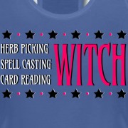 Herb Picking, Spell Casting, Card Reading WITCH - Bamboo Racerback Performance Tank Royal Blue