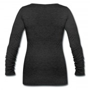 Herb Picking, Spell Casting, Card Reading WITCH - Scoop Neck Long Sleeve Black