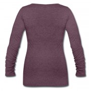 Herb Picking, Spell Casting, Card Reading WITCH - Scoop Neck Long Sleeve Purple