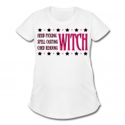 Herb Picking, Spell Casting, Card Reading WITCH - Scoop Neck Maternity T-shirt White