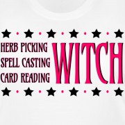 Herb Picking, Spell Casting, Card Reading WITCH - Scoop Neck Maternity T-shirt White