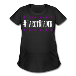 #TarotReader - Scoop Neck Maternity T-shirt Black