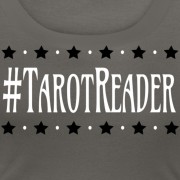 #TarotReader - Scoop Neck T-shirt Gray