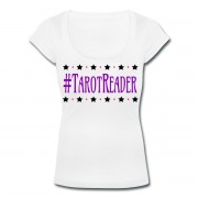 #TarotReader - Scoop Neck T-shirt White