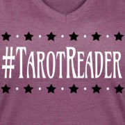 #TarotReader - V-neck T-shirt Plum