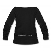 #TarotReader - Wide Neck Slouchy Sweatshirt Black