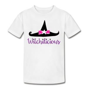 Witch Hat Witchilicious - American Apparel Kid's Classic T-shirt White