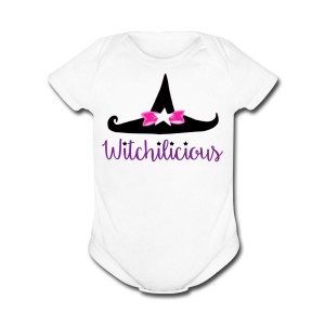 Witch Hat Witchilicious - Baby Short-Sleeve One Piece White