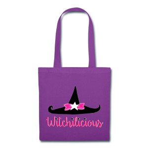 Witch Hat Witchilicious - Canvas Tote Pink