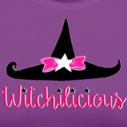 Witch Hat Witchilicious - Longer Length Fitted Tank Purple