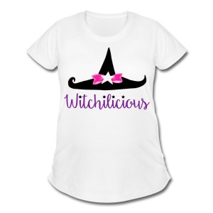 Witch Hat Witchilicious - Scoop Neck Maternity T-shirt White