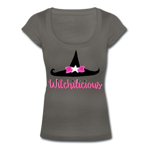 Witch Hat Witchilicious - Scoop Neck T-shirt Grey