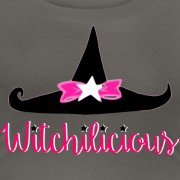 Witch Hat Witchilicious - Scoop Neck T-shirt Grey