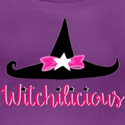 Witch Hat Witchilicious - Scoop Neck T-shirt Purple