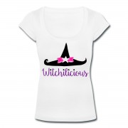 Witch Hat Witchilicious - Scoop Neck T-shirt White