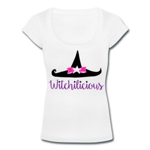 Witch Hat Witchilicious - Scoop Neck T-shirt White