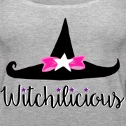 Witch Hat Witchilicious - Scoop Neck Tank Heather Gray