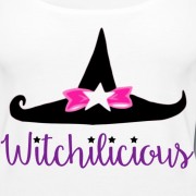 Witch Hat Witchilicious - Scoop Neck Tank Heather White