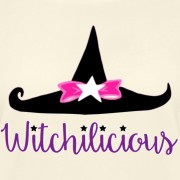 Witch Hat Witchilicious - Wide Neck 3/4 Sleeve T-shirt Ivory