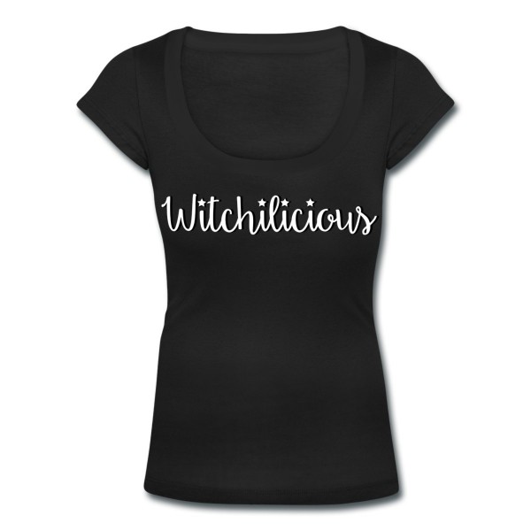 Witchilicious - Scoop Neck T-shirt Black