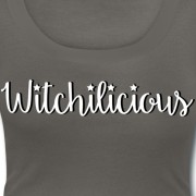 Witchilicious - Scoop Neck T-shirt Grey
