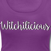 Witchilicious - Scoop Neck T-shirt Purple