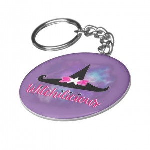 Witchilicious & WK Witchy Hat Purple 2 in Keychain