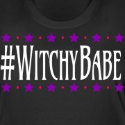 #WitchyBabe - Scoop Neck Maternity T-shirt Black