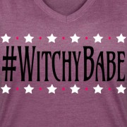 #WitchyBabe - V-neck T-shirt Plum