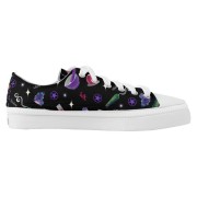 WK #ModernWitchLife Black Low Top Printed Shoes