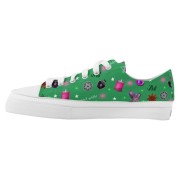 WK #ModernWitchLife Green Low Top Printed Shoes