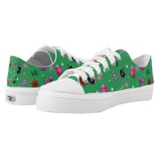 WK #ModernWitchLife Green Low Top Printed Shoes