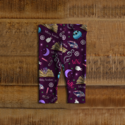 WK #ModernWitchLife Purple Print Baby Leggings