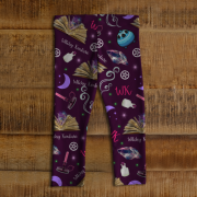 WK #ModernWitchLife Purple Print Baby Leggings