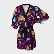 WK #ModernWitchLife Purple Print Kimono Robe